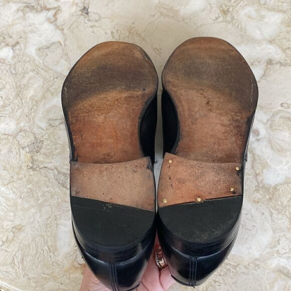 Peal & Co. For Brooks Brothers Slip On Wingtip Leather Shoes - Size 13D - Picture 13 of 14